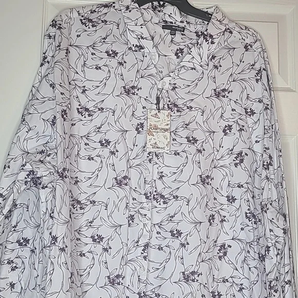 Big and Tall Button Down Men Shirt - Picture 1 of 6